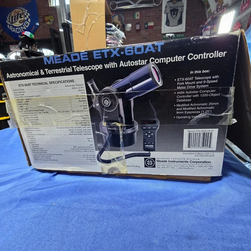 Meade ETX-60AT Digital Telescope Autostar Computer Controller 60mm Refractor